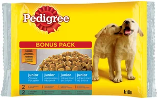 Pedigree Junior Kurczak i ryż Wołowina i ryż 4x100g - Mokra karma dla psów - miniaturka - grafika 4