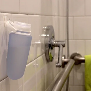 Humangear Podróżna silikonowa butelka na płyny Humangear GoToob+ M - teal HG3176-E - Butelki dla niemowląt - miniaturka - grafika 11