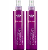 Kosmetyki do stylizacji włosów - Lisap Termoochronny spray prostujący włosy 2x250ml - miniaturka - grafika 1