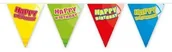 Gadżety dla niej i dla niego - FOL Baner flagi Happy Birthday 3 m 1 szt F65497 - miniaturka - grafika 1