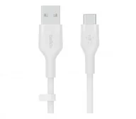 Kable USB - Belkin USB-A USB-C Silicone 3m White - miniaturka - grafika 1