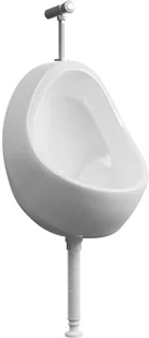 vidaXL Pisuar wiszący z zaworem spłukującym, ceramiczny, biały vidaXL - Pisuary - miniaturka - grafika 2