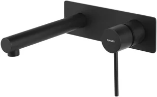 CORSAN Bateria umywalkowa podtynkowa CMB7515BL Lugo czarna z wylewką CMB7515BL - Baterie podtynkowe - miniaturka - grafika 4