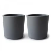 Kubki dla dzieci - Mushie Mushie  -  2 Kubeczki do Nauki Samodzielnego Picia Smoke - miniaturka - grafika 1