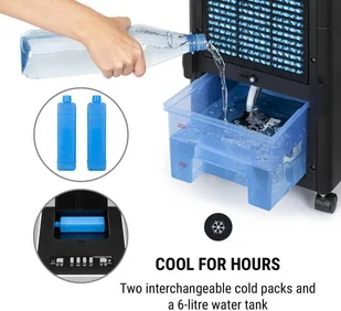 OneConcept OneConcept Freshboxx, klimatyzator 3 w 1, 65W, 360 m/h, 3 prędkości wiatru, czarny ACO14-Freshboxx-BK - Klimatory - miniaturka - grafika 4