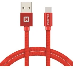 Swissten przewód do transmisji danych TEXTILE USB USB C 3m CZERWONY 71527901 # Wpisz kod MDC5PL22 i uzyskaj dodatkowe 25 % rabatu na ten produkt promocja do 17.05.2020 - Ładowarki do telefonów - miniaturka - grafika 2