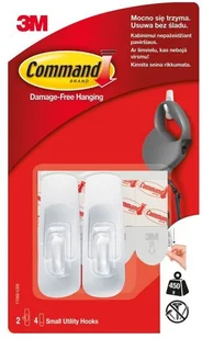 3M Haczyki COMMAND Wielokrotnego Użytku Małe 2szt 270 - Artykuły biurowe - miniaturka - grafika 3