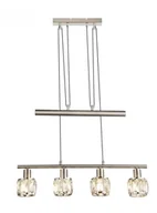 Lampy sufitowe - Globo Lighting Oświetlenie Kris Lampa Wisząca Nikiel matowy, 4-punktowe 54356-4Z - miniaturka - grafika 1