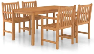 vidaXL 5-cz. zestaw mebli ogrodowych, lite drewno tekowe 3059943 - Meble ogrodowe - miniaturka - grafika 2