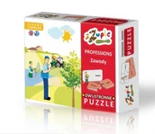 Pomoce naukowe - zzuple DWUSTRONNE PUZZLE DO NAUKI ANGIELSKIEGO-ZAWODY PROFESSIONS - miniaturka - grafika 1