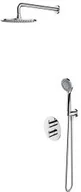 Stelaże i zestawy podtynkowe do WC - Omnires SYSYT05 CR Y termostatyczny system prysznicowy podtynkowy chrom - miniaturka - grafika 1