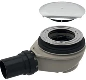 Syfony - Geberit 150.551.21.1 Zestaw odpływowy do brodzików d90 H80 h50 kompletny chrom błyszczący - miniaturka - grafika 1