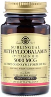 Witaminy i minerały dla sportowców - SOLGAR SOLGAR Sublingual Methylcobalamin 1000mcg 30tabs - miniaturka - grafika 1