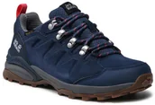 Buty trekkingowe damskie - Jack Wolfskin Trekkingi Refugio Texapore Low W 4050821 Granatowy - miniaturka - grafika 1