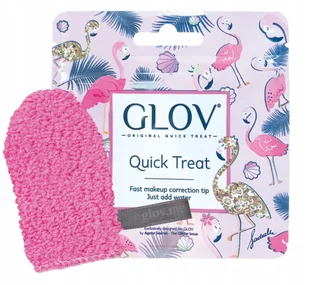 GLOV Rękawiczka do korekt makijażu Quick Treat - Party Pink - Pozostałe akcesoria do makijażu - miniaturka - grafika 2