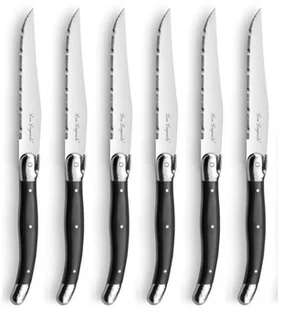 Amefa Lou Laguide 7-częściowy zestaw noży do steków ze stojakiem, antracyt - Noże stołowe - miniaturka - grafika 2