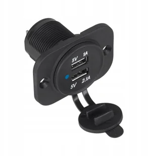 Ładowarka samochodowa 2xUSB do montażu 3100mA - Ładowarki samochodowe - miniaturka - grafika 2