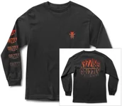 Koszulki męskie - Grizzly t-shirt FRIGHT NIGHT LS TEE Black - miniaturka - grafika 1