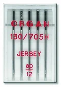 Akcesoria i części do maszyn do szycia - Organ Igły do maszyn półpłaskie Jersey grubość 80 5205080 - miniaturka - grafika 1