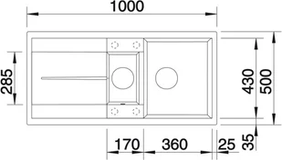 Blanco METRA 6S KAWOWY 515045 - Zlewozmywaki - miniaturka - grafika 5
