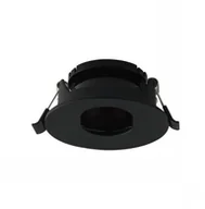 Oprawy, klosze i abażury - v-tac Oprawa Oczko V-TAC GU10 Asymetryczna Wpuszczana Czarna Okrągła VT-874 - miniaturka - grafika 1