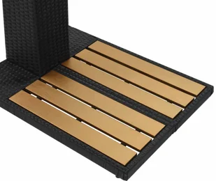 vidaXL Prysznic ogrodowy, polirattan i WPC - Akcesoria do basenów - miniaturka - grafika 6