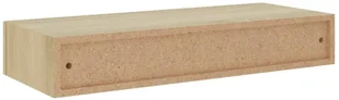 VidaXL Lumarko Półka ścienna z szufladą, kolor dębu, 60 x 23,5 x 10 cm, MDF 330261 VidaXL - Półki do salonu - miniaturka - grafika 6