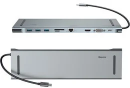 Baseus Baseus adapter USB-C HUB Enjoyment 10w1 CATSX-F0G baseus_20190919113856 - Switche - miniaturka - grafika 3