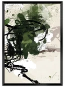 Plakaty - Dekoria Dekoria Plakat Abstract II 21 x 30 cm Ramka Czarna 218C-000-29 - miniaturka - grafika 1