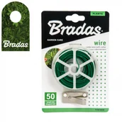 Pozostałe akcesoria do uprawy roślin - BRADAS Drut ogrodniczy z obcinaczem 50m TYD1X50 3790 - miniaturka - grafika 1