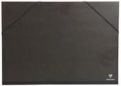 Teczki i skoroszyty - Clairefontaine Clairefontaine 48615C teczka artystyczna Kraft, A2+, elastyczne paski z 3 klapkami - czarna 48615C - miniaturka - grafika 1