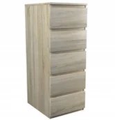 Komody - Komoda Malwa W5 - Dąb Sonoma W5 SONOMA - miniaturka - grafika 1