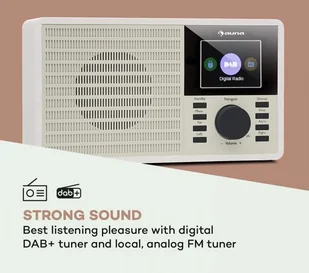 Auna DR-160 BT Biały - Radia - miniaturka - grafika 3