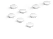 Magnesy - AJ Produkty Magnesy, 8 szt.,  20 mm, biały - miniaturka - grafika 1