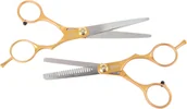 Nożyczki fryzjerskie - Gepard Degażówki Nożyczki Fryzjerskie Strzyżenia Włosów NZ39-GE+DZ39-GE - miniaturka - grafika 1