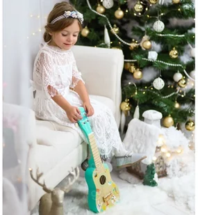 Woopie Lumarko Drewniane Ukulele Gitara Dla Dzieci 3+ TF571 Lek - Instrumenty muzyczne dla dzieci - miniaturka - grafika 8