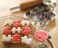 Formy do ciast - Inny SZABLON FORMA FOREMKI DO PIECZENIA PUZZLE 9 szt - miniaturka - grafika 1