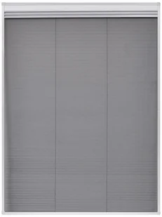 vidaXL Plisowana moskitiera okienna z roletą, aluminium, 60x80 cm vidaXL - Moskitiery - miniaturka - grafika 4