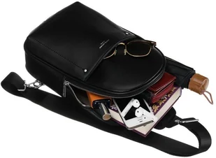 Oryginalny miejski plecaczek na jedno ramię ze skóry ekologicznej - Plecaki - miniaturka - grafika 8