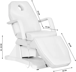 ACTIVESHOP Fotel Kosmetyczny Elektryczny Soft 1 Siln. Biały 10003_137567 - Fotele kosmetyczne - miniaturka - grafika 15