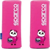 Akcesoria do fotelików - Sparco Spraco nakładki na Pas Panada mini Różowe - miniaturka - grafika 1