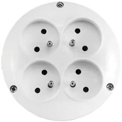 Przedłużacze i rozgałęźniki - Wasserman przenośne Elgotech GO-40 okrągłe 4 x 2P+Z - miniaturka - grafika 1
