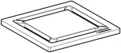 Odpływy liniowe - GEBERIT 154.312.00.1 Kratka ozdobna odpływu Geberit do natrysków kwadrat - miniaturka - grafika 1