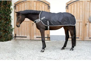 Kerbl Derka treningowa RugBe, 130/140 cm, czarna, 328690 - Derki dla konia - miniaturka - grafika 4