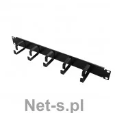 Logilink Organizer okablowania 19 1U 5 uchwytów czarny (OR101B) - Maskownice do kabli - miniaturka - grafika 4