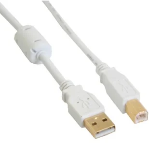 InLine Kabel USB Ferrytowy USB A/B 3m Biały 34535W - Kable USB InLine Kabel USB Ferrytowy USB A/B 3m Biały 34535W - Kable USB - miniaturka - grafika 2