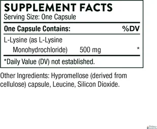 THORNE RESEARCH THORNE Lizyna 500mg - 60 kapsułek - Witaminy i minerały dla sportowców - miniaturka - grafika 2