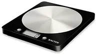 Wagi kuchenne - SALTER Salter 1036 BKSSDR elektroniczna Additions  szyba 21 x 23,3 x 22,3 cm waga, ultralekkie wzornictwo ze stali nierdzewnej o talerze czarna, czarny, 5 kg 1036BKSSDR - miniaturka - grafika 1