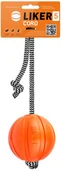 Zabawki dla psów - LIKER CORD Dog toy piłka na sznurku dla psa 9 cm - miniaturka - grafika 1