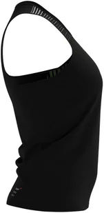 Compressport Koszulka biegowa damska PERFORMANCE SINGLET czarno-zielona - Bielizna sportowa damska - miniaturka - grafika 3